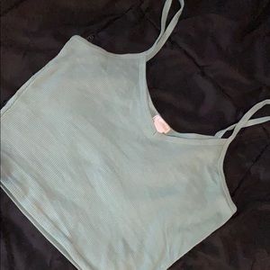 Teal Crop Cami